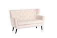 Yak 2 Seater Sofa - Short Faux Sheepskin - White Sofas Derrys 