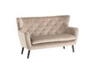 Yak 2 Seater Sofa - Mink - Velvet Sofas Derrys 