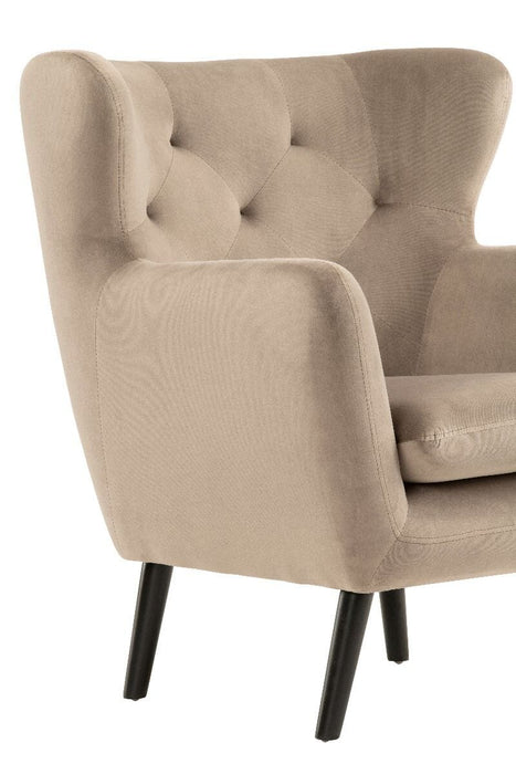 Yak Armchair - Mink - Velvet Armchair Derrys 