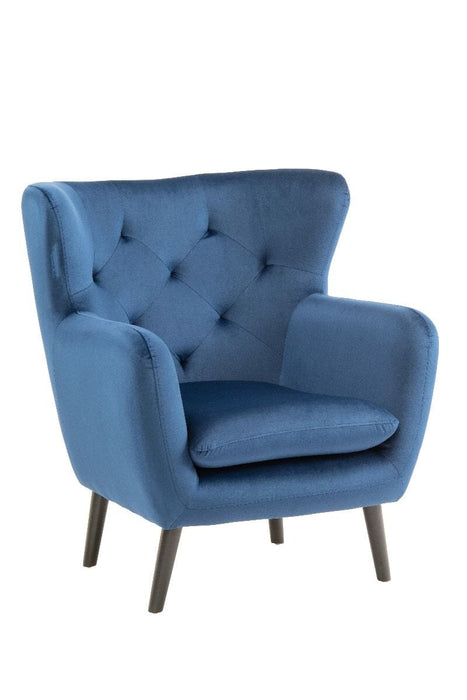 Yak Armchair - Royal Blue - Velvet Armchair Derrys 