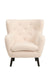 Yak Armchair - Short Fux Sheepskin - White Armchair Derrys 