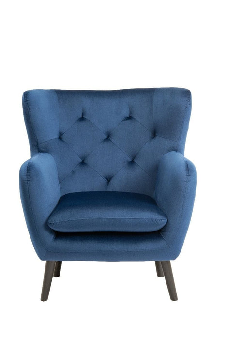 Yak Armchair - Royal Blue - Velvet Armchair Derrys 