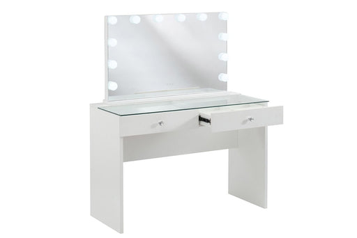 2 Drawer Hollywood Station - White Dressing Table Derrys 