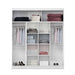 Wardrobe Rome 203 White Sliding Wardrobes Home Centre Direct 