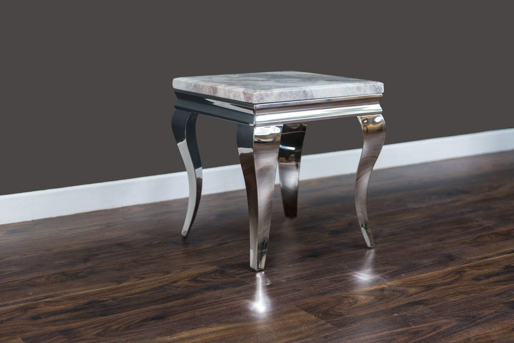 Florence - Lamp Table Grey/Beige Side Table HB 