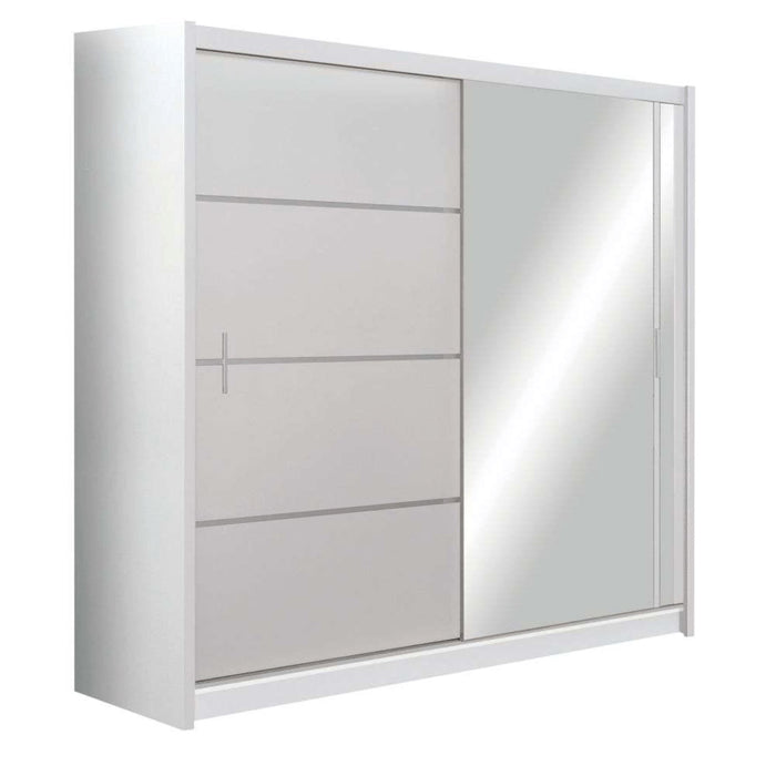 Seville 203cm Wardrobe White Sliding Wardrobes Home Centre Direct 