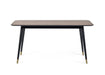 Findlay Rectangular Dining Table - Walnut & Black Dining Tables Julian Bowen V2 