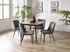 Findlay Square Dining Table - Walnut & Black Dining Tables Julian Bowen V2 