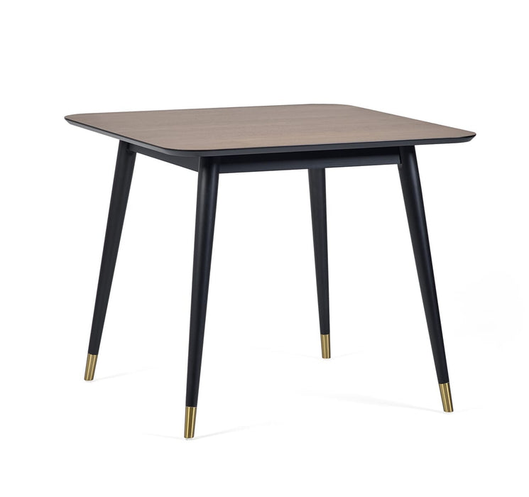 Findlay Square Dining Table - Walnut & Black Dining Tables Julian Bowen V2 