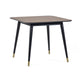 Findlay Square Dining Table - Walnut & Black Dining Tables Julian Bowen V2 