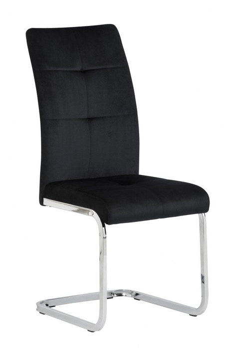 AKRON VELVET DINING CHAIR - BLACK Dining Chair supplier 120 