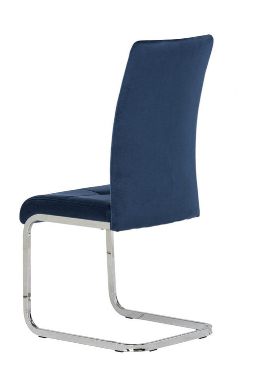 AKRON VELVET DINING CHAIR - BLUE Dining Chair supplier 120 