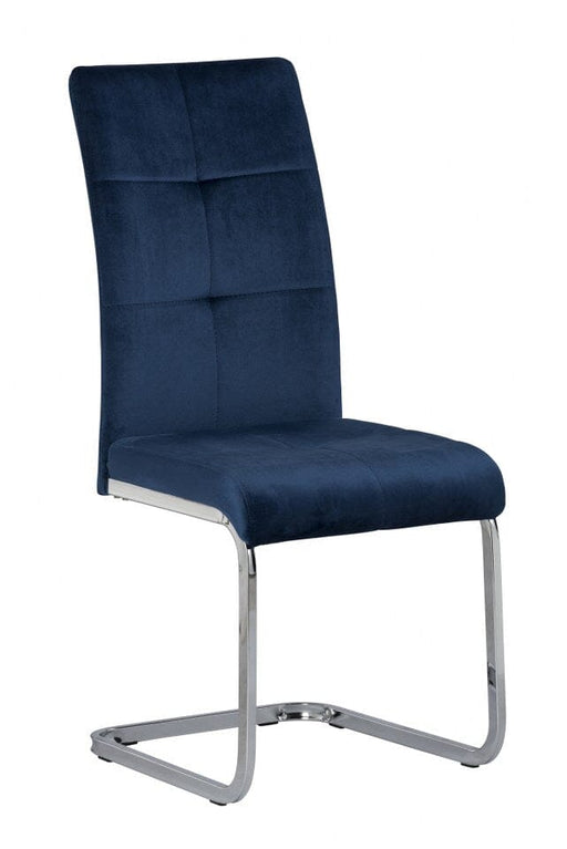 AKRON VELVET DINING CHAIR - BLUE Dining Chair supplier 120 