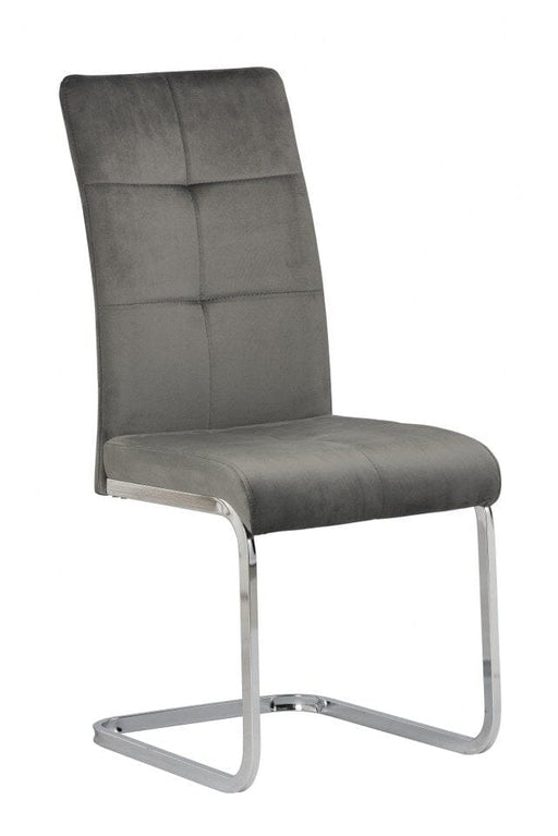 AKRON VELVET DINING CHAIR - GREY Dining Chair supplier 120 