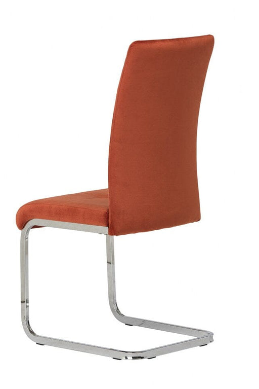 AKRON VELVET DINING CHAIR - ORANGE Dining Chair supplier 120 