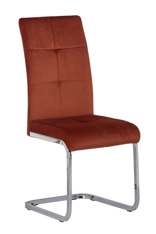 AKRON VELVET DINING CHAIR - ORANGE Dining Chair supplier 120 