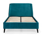 Frida Curved Velvet Bed Frame 150Cm - Teal Bed frames Julian Bowen V2 