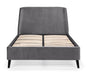 Frida Curved Velvet Bed Frame 135Cm - Grey Bed frames Julian Bowen V2 