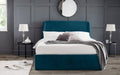 FRIDA CURVED VELVET BED 135CM - TEAL Bed frames Home Centre Direct 