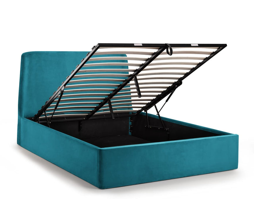 Frida Storage Ottoman Bed Frame 135Cm - Teal Bed frames Julian Bowen V2 