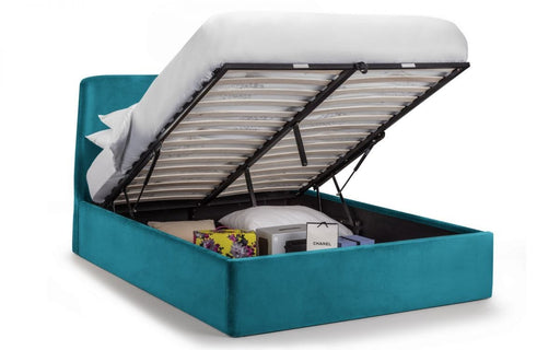 FRIDA STORAGE OTTOMAN BED 135CM - TEAL Bed frames Home Centre Direct 