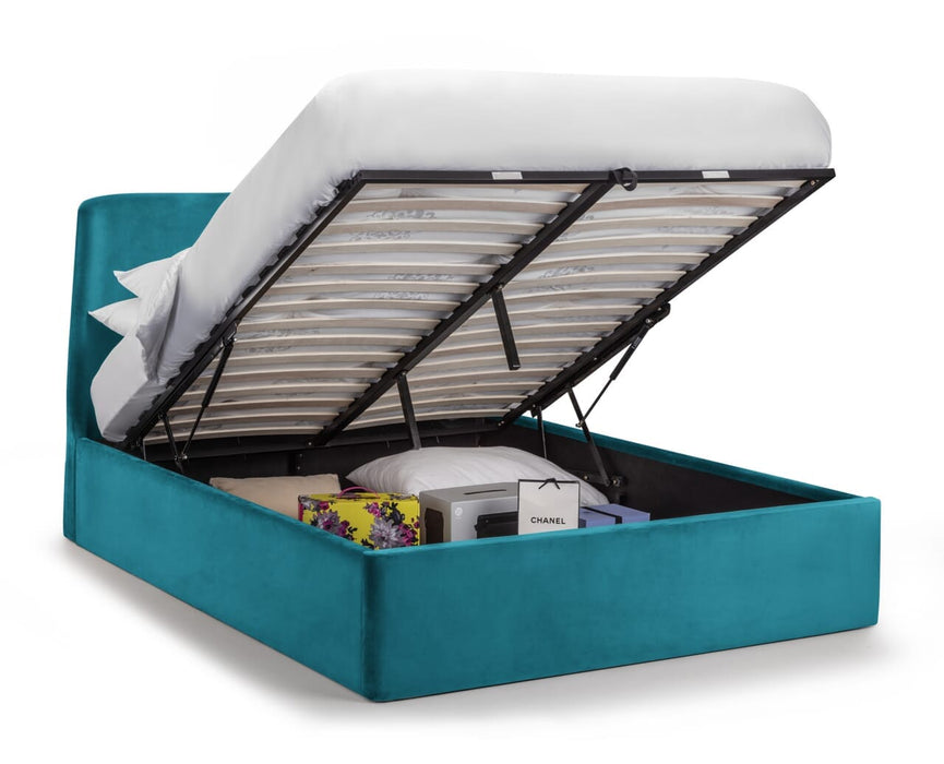 Frida Storage Ottoman Bed Frame 150Cm - Teal Bed frames Julian Bowen V2 