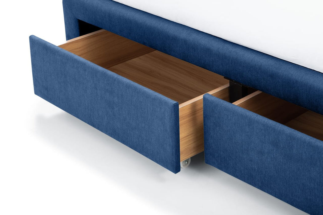 Fullerton 4 Drawer 180cm Bed - Blue Bed Frame Julian Bowen V2 