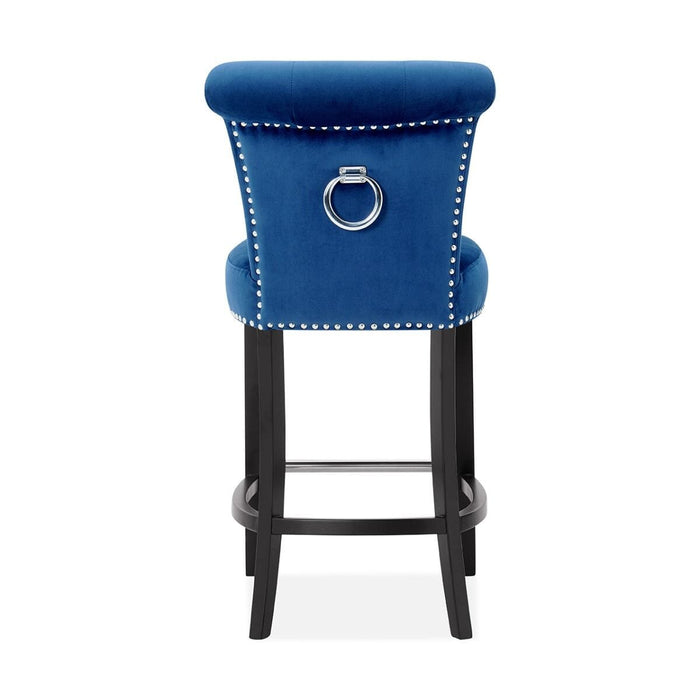 Knocker Back Breakfast Bar Stool - Royal Blue Breakfast Barstools Derrys 