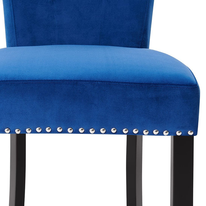 Knocker Back Breakfast Bar Stool - Royal Blue Breakfast Barstools Derrys 