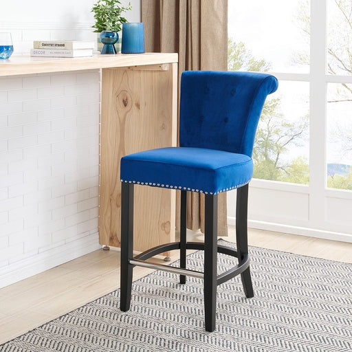 Knocker Back Breakfast Bar Stool - Royal Blue Breakfast Barstools Derrys 