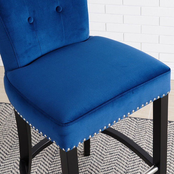 Knocker Back Breakfast Bar Stool - Royal Blue Breakfast Barstools Derrys 