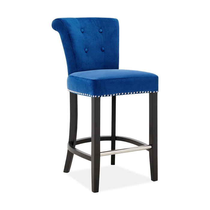 Knocker Back Breakfast Bar Stool - Royal Blue Breakfast Barstools Derrys 