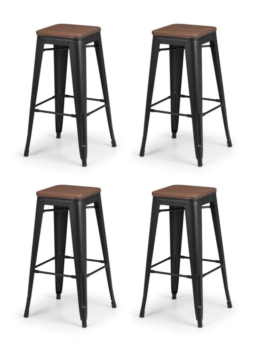 Grafton Backless Bar Stool (4 Per Box) Bar Stools Julian Bowen V2 