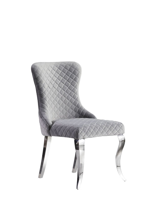 Florence - Chair Cross Stitch Grey Accent Chair HB 