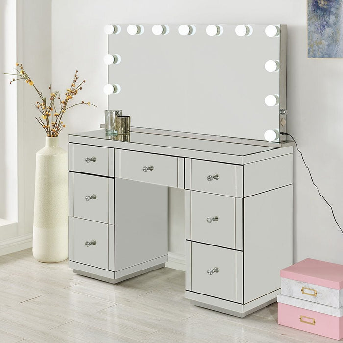 Hollywood Glass Dresser & Tabletop Mirror with Bluetooth Speaker Dressing Tables Derrys 