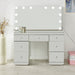 Hollywood Glass Dresser & Tabletop Mirror with Bluetooth Speaker Dressing Tables Derrys 