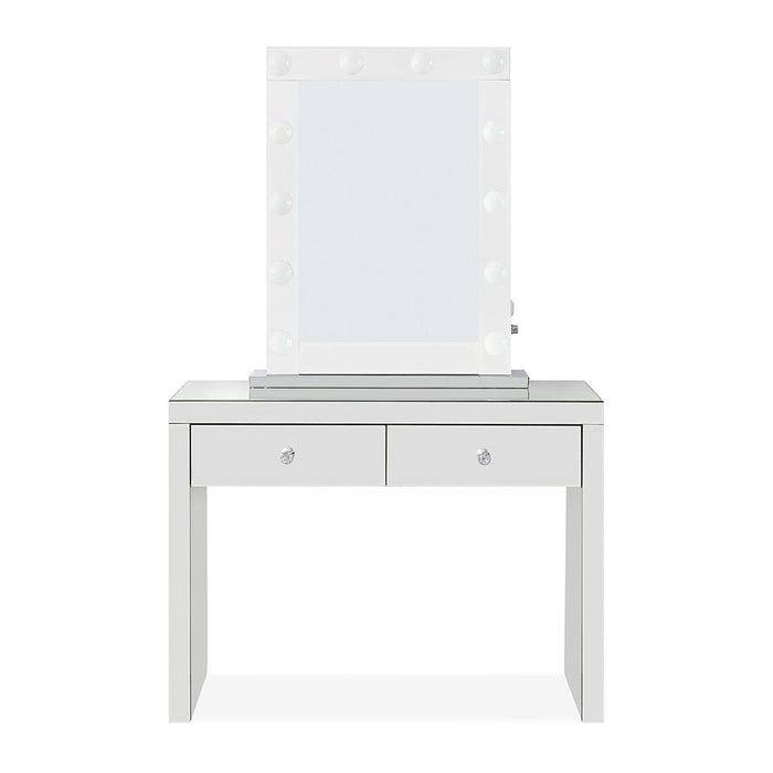 Hollywood Glass Console & Desktop Mirror with Bluetooth Speaker Console & Mirror Sets Derrys 