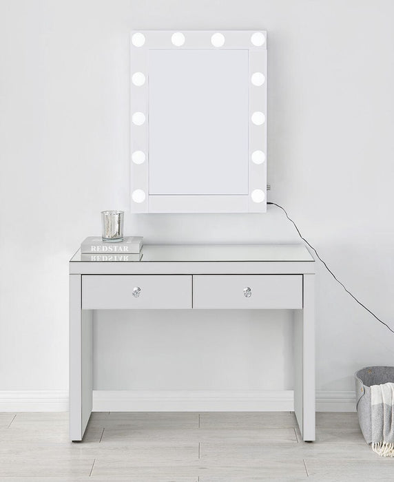 Hollywood Glass Console & Desktop Mirror with Bluetooth Speaker Console & Mirror Sets Derrys 