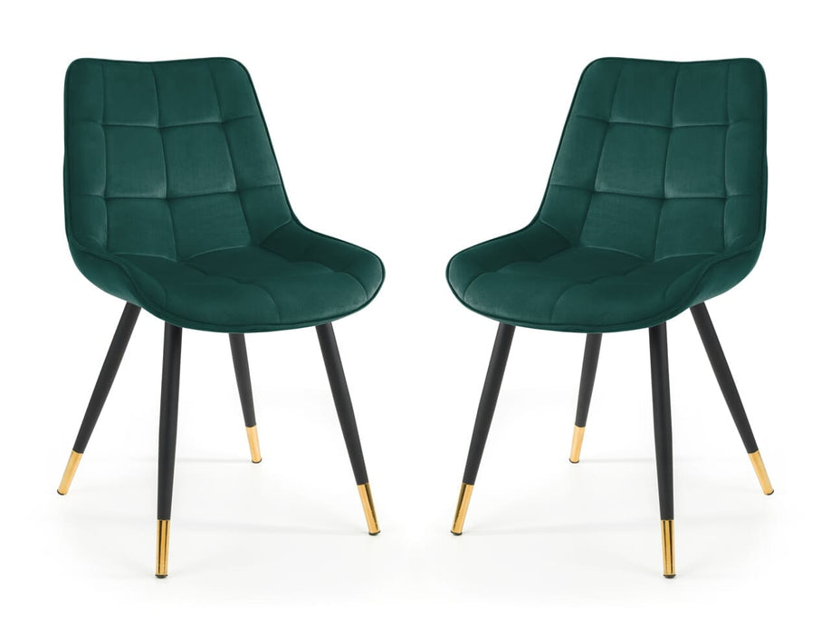 Hadid Dining Chair - Green Dining Chairs Julian Bowen V2 