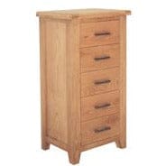 Hampshire 5 Drawer Slim Chest Chest of Drawers FP 