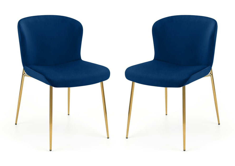 Harper Dining Chair - Blue Dining Chairs Julian Bowen V2 