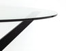 Hayden Round Glass 120Cm Table Dining Tables Julian Bowen V2 