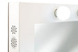 Tabletop Hollywood Mirror-White with Bluetooth Speaker Mirror Derrys 