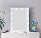 Desktop Hollywood Mirror White with Bluetooth Speaker Mirror Derrys 