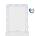 Desktop Hollywood Mirror White with Bluetooth Speaker Mirror Derrys 