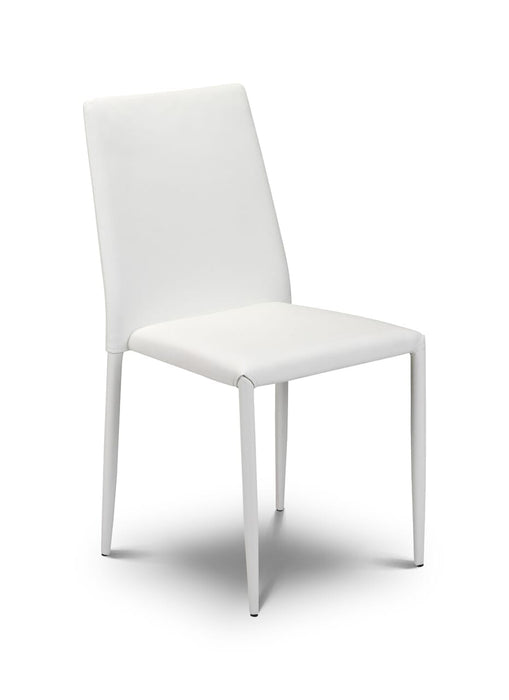 Jazz Stacking Chair White (4 Per Box) Dining Tables Julian Bowen V2 