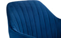 Kahlo Velvet Swivel Office Chair Blue/Chrome Office Chair Julian Bowen V2 