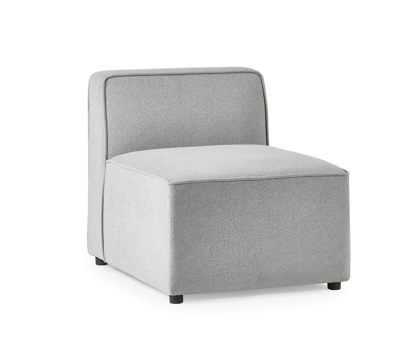 Lago Combination Sofa Single Seat Section - Grey Sofas Julian Bowen V2 