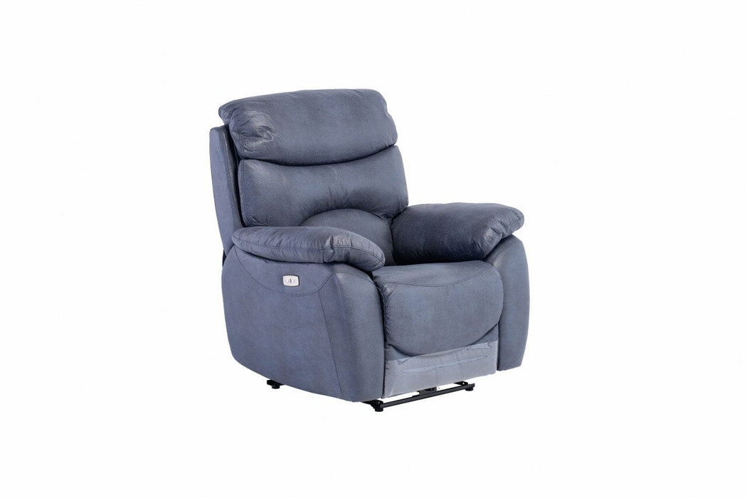 SWINDON ELECTRIC RECLINER ARMCHAIR - SLATE BLUE *** NEW *** Recliner supplier 120 