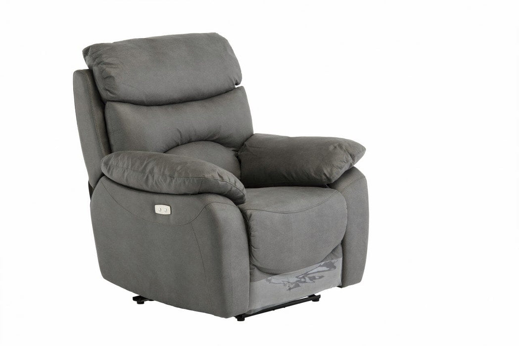 SWINDON ELECTRIC RECLINER ARMCHAIR - GREY Recliner supplier 120 